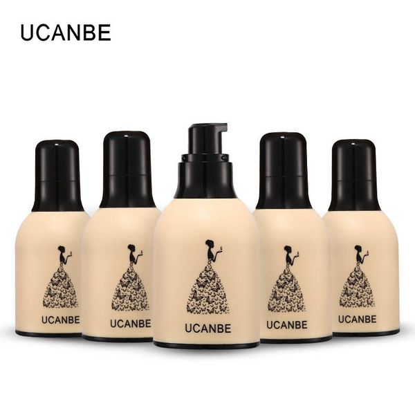 UCANBE Marke Milch Flasche Gesicht Basis Flüssige Foundation Make-Up Vollständige Abdeckung Concealer Bleaching Primer BB Creme Wasserdicht Dauerhaft