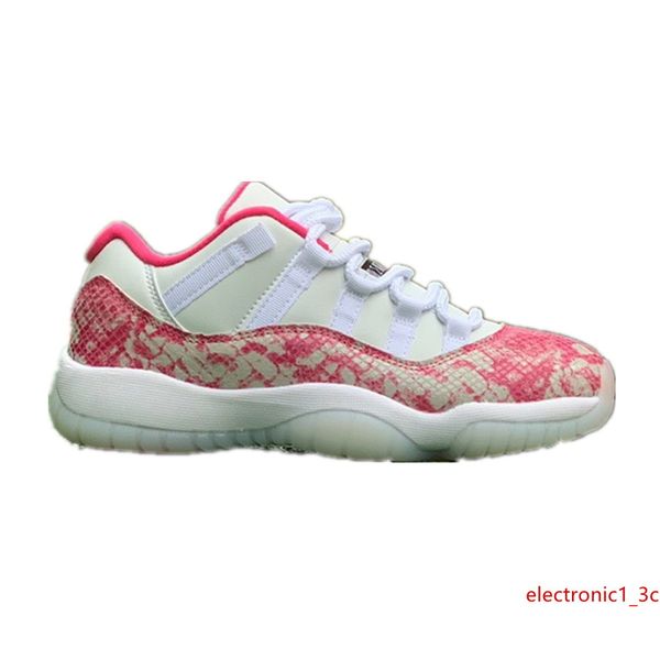 

11 low snakeskin pink factory version 2019 new 11s mens women sneakers trainers basketball sports shoes with