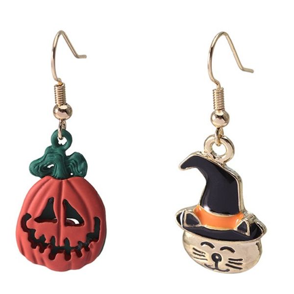 

halloween ghost earrings 2019 simple fashion cool dangel earrings halloween punk earrings jewelry, Silver