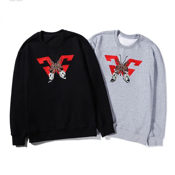 

mens designer winter hooded sweatshirts autumn brand hoodies for mens hoodie with patterns high street embroidery mens 2 colors m-2xl, Black