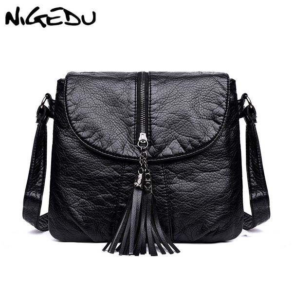 

повседневные женские сумки через плечо с кисточкой мягкая искусственная кожа сумка посыльного женские маленькие сумки несколько карманов уни