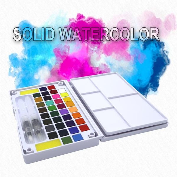 

12/18/24/36color transparent solid watercolor portable watercolor paint for artist paining art supplies