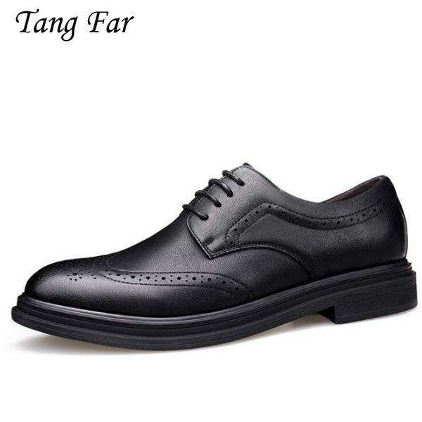 

italian designer black grey brogue shoes men formal dress oxfords slip on fashion moccasin male pointed toe flat shoes