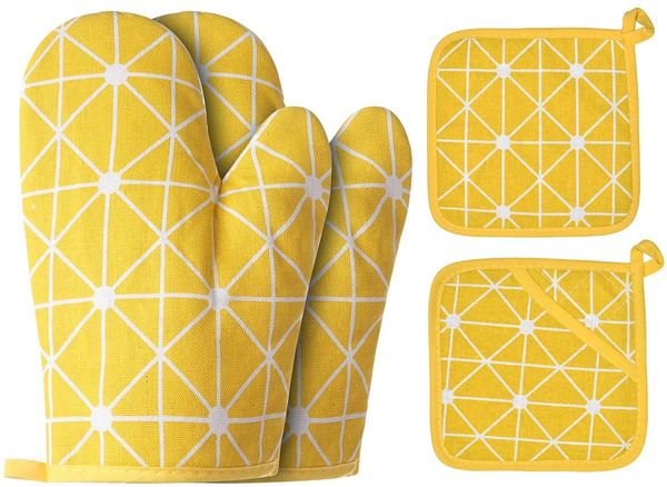 

oven mitts and potholders bbq gloves-oven mitts and pot holders with recycled cotton infill silicone non-slip cooking gloves