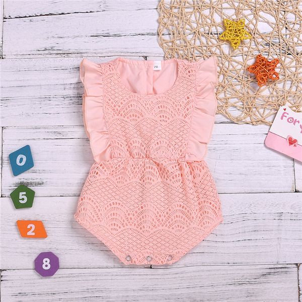 

summer baby kids clothes casual sleeveless lace romper jumpsuits baby crawling clothes kids designer clothes girls jy364, Blue
