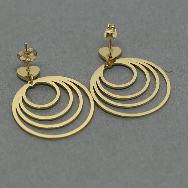 

fashion new ear studs jewelry gold color statement punk round earrings jewelry ,hoop earring for women, Golden;silver
