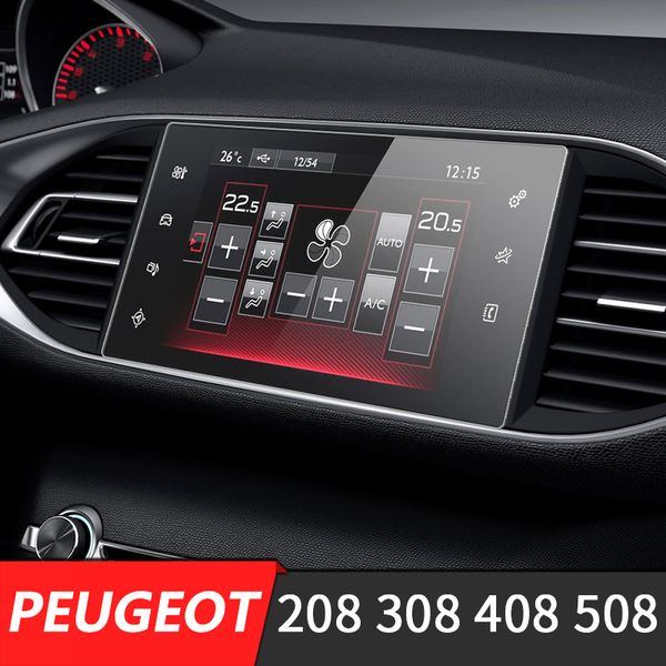 

215*120mm for 308 408 508 208 308s car gps navigation lcd screen glass steel protective film
