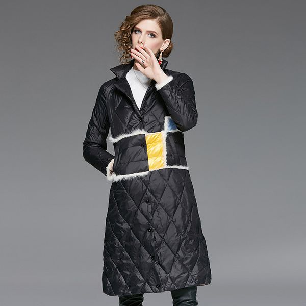 

womens winter down jackets ultra light long down coat black long jacket female windbreak thermal russian winter jacket