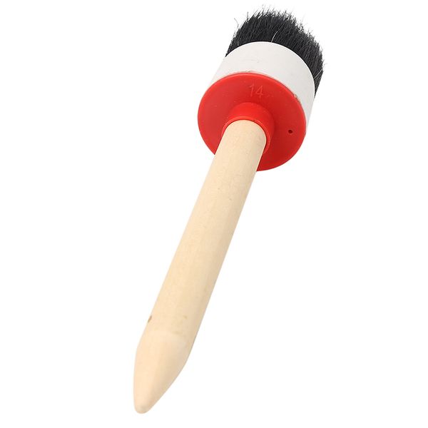 

wooden handle painting wax brushes 280mm long round bristle chalk oil painting diy tools