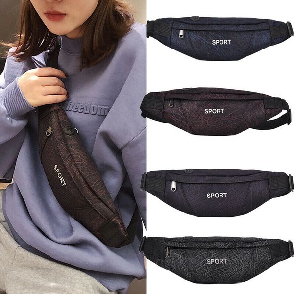 

2019 new style women men travel waist fanny pack fashion casual sport money belt wallet multicolor bum bag pouch