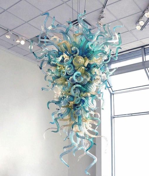 

floral hand blown glass chandelier modern led pendant light art special shaped acrylic glass art chandelier lighting