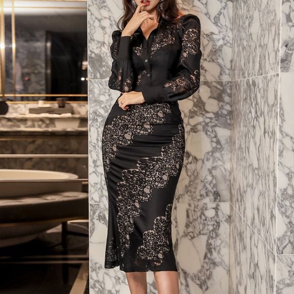 

women's clothing in the spring of 2020 the new dress lace stitching coat + high pockets hip bust skirt suits, Red;yellow