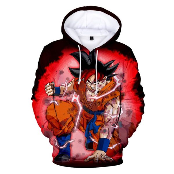 

2020 new anime 3d hoodies fashion casual hoodies men women sweatshirt cartoon print hoody streetwear popular, Black
