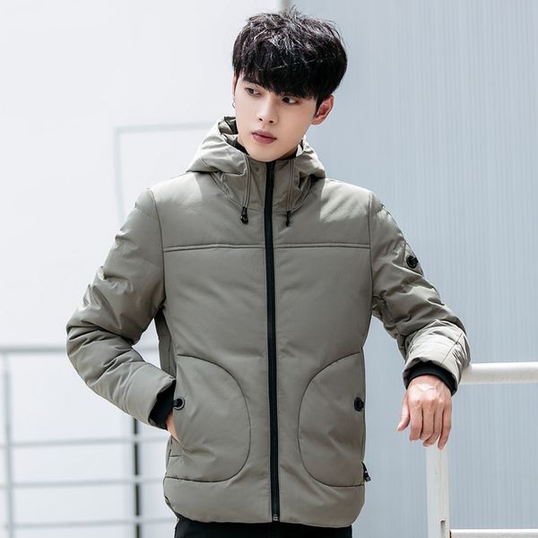

drop shipping men winter jackets and coats casual men's parkas cotton padded outwer overcoat, Tan;black