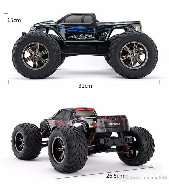 

1: 12 высокая скорость 42 км / ч 2.4 г полная пропорция монстр грузовик доказательство водонепроницаемый внедорожный ужин игрушка rc автомоб