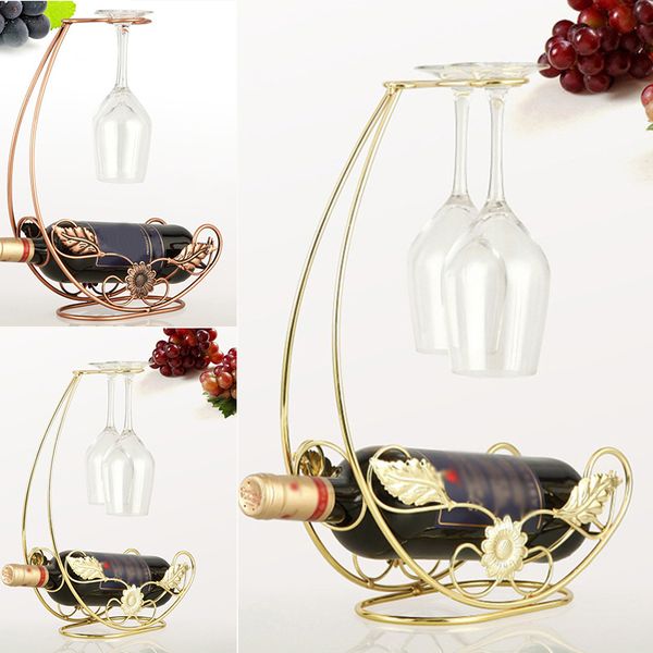 

wine bottle rack holder decor display shelf home kitchen bar practical accessory