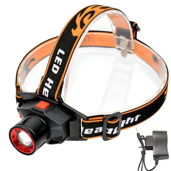 

led head lamp built-in battery 4.2v charging interface headlights torch powerful lantern head light