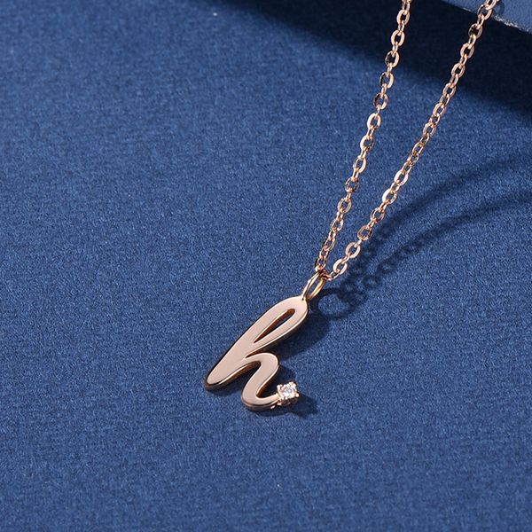 

redwood titanium steel dear love yang zi childhood tongnian the same letter necklace korean business talk pendant girl, Silver