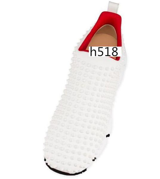 

with box krystal spike sock donna flat men sneakers designer luxury mens red bottoms shoes 4, Black