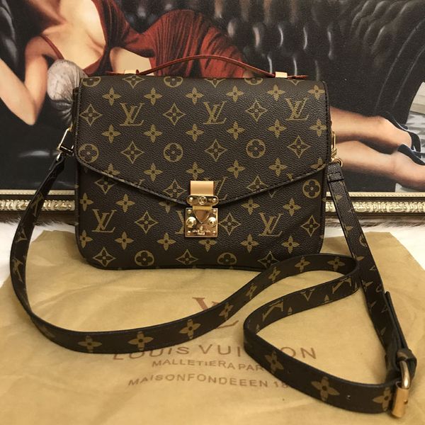 

Genuine brown leather women 039 de igner handbag pochette meti houlder bag cro body bag me enger bag hipping