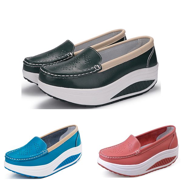 

running shoes for women color two white black pink yellow blue fashion sports shoes non brand eur 35-40, White;red