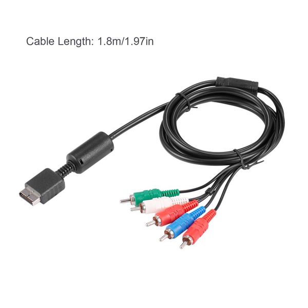 

1pcs drop shipping av audio video hdtv cable component cord for sony for ps2 for ps3