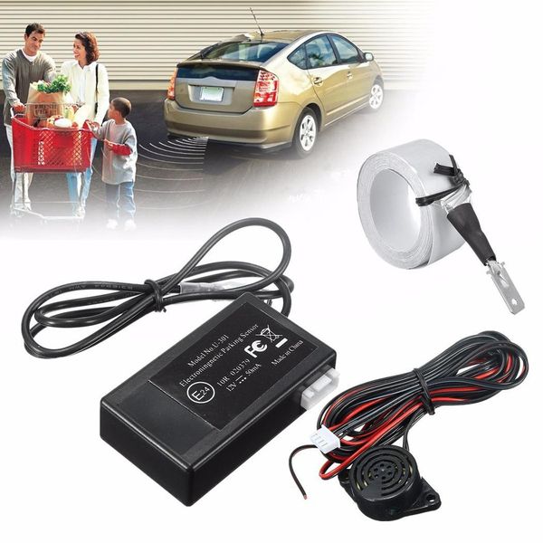 

led electromagnetic car parking reversing auto black radar sensor