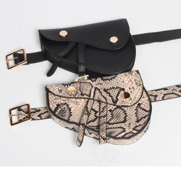 

the latest est ladies waist bag designer snake thin belt saddle bag fashion mini mobile phone bag purse ing