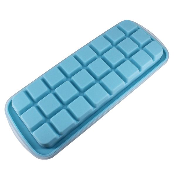 

silicone ice cube tray mold with clear cover summer 24 grids ice cream maker mould fruit cube molds