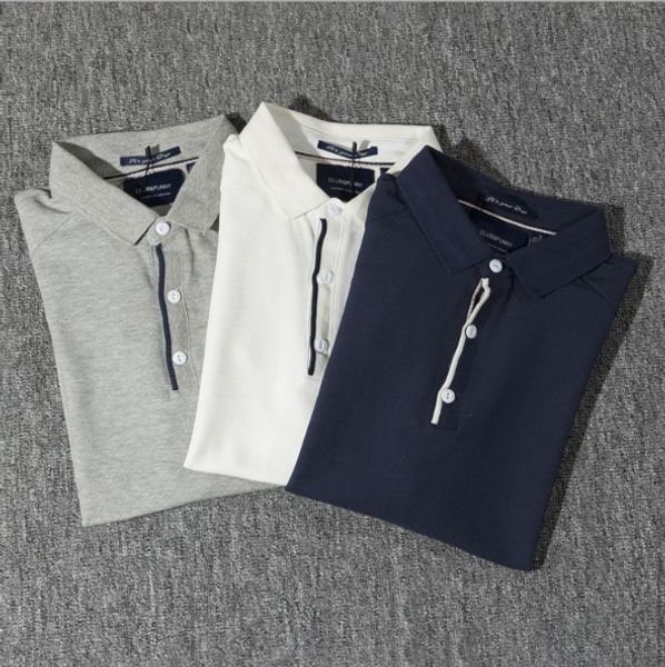 

mens cotton polo shirt summer hot sale male lapel short sleeve polo shirt 3 colors asian size s-xl, White;black