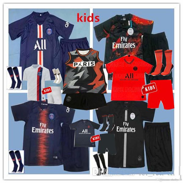 

Cavani verratti 2019 p g hort leeve maillot de foot kid kit 19 20 champion league mbappe track uit ronaldo occer jer ey pari cami eta
