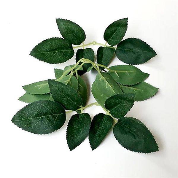 

10pcs artificial leaves wedding home decoration rose leaves diy cut and paste craft false flowers artificial plants