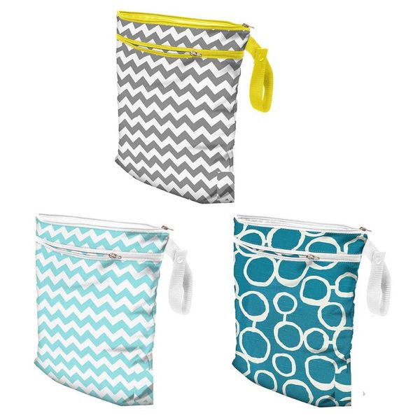 

infant diapers storage bag double zipper portable nappy pouch swim travel bags 23gd
