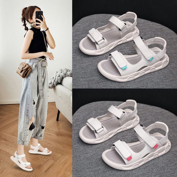 

beige heeled sandals 2020 women's female shoe espadrilles platform soft low-heeled shoes with strap wedge black sale
