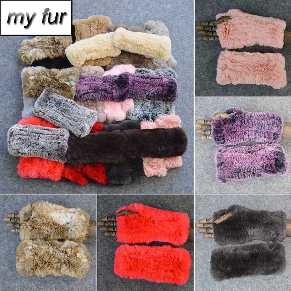 

2019 новые женские натуральные перчатки из натурального меха рекса ручной работы эластичные трикотажные рукавицы из меха рекса настоящие пер, Blue;gray