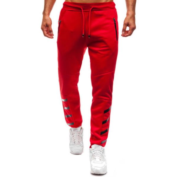 

мужчины печать дизайн повседневная свободные кальсоны способа длинные брюки костюмы тонкий fit сыпучие новые sweatpants брюки, Black