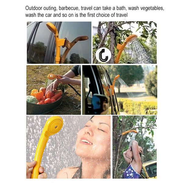 

12v universal car washer shower set portable durable for outdoor camping travel pet dog cleaning tool electric pump washer