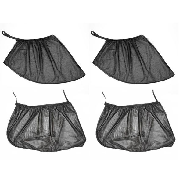 

4шт универсальная автомобильная зонт black mesh зонт дышащий set защитная крышка