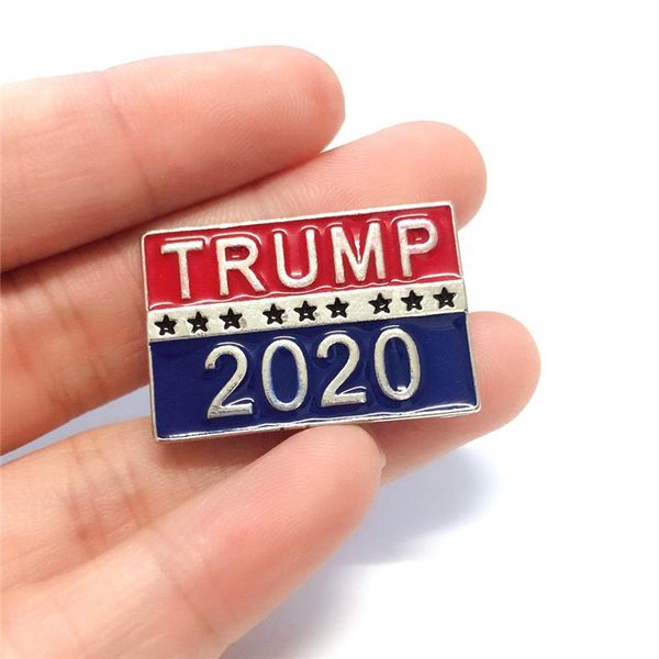 

Trump 2020 brooche for pre idential election metal brooche pin luxury jewelry women men brooch party favor acce orie gift k474