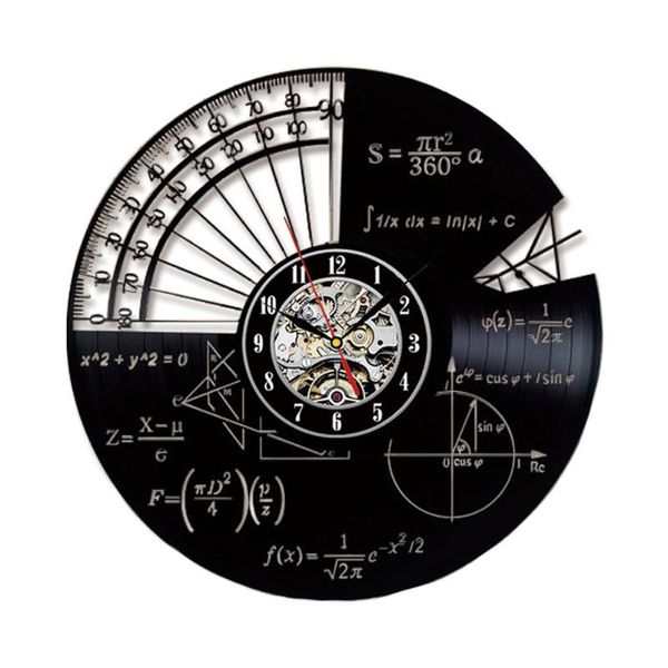 

wall clock quartz needle decoration home decor hanging mathematics protractor movement vintage