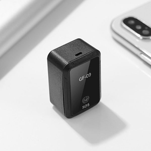 

new gf-09 mini gps tracker app control theft protection locator magnetic voice recorder for vehicle / car / person location