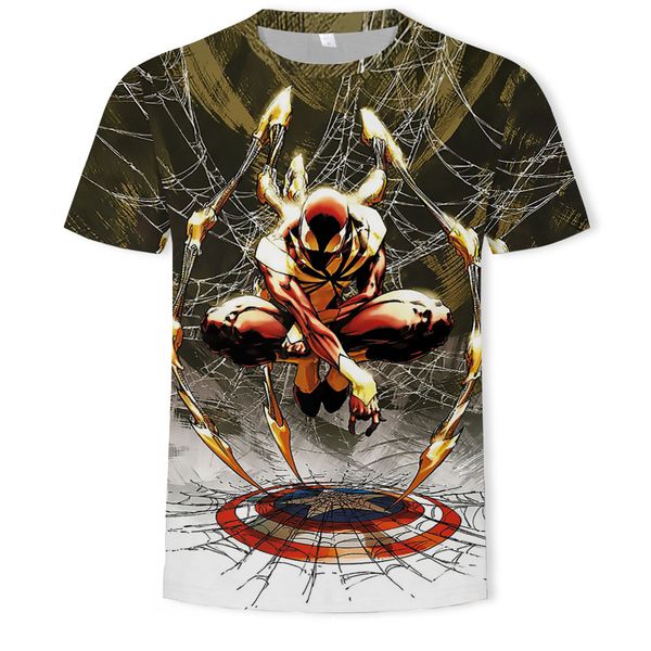 

mens designer casual marvel 3d digital printing, White;black