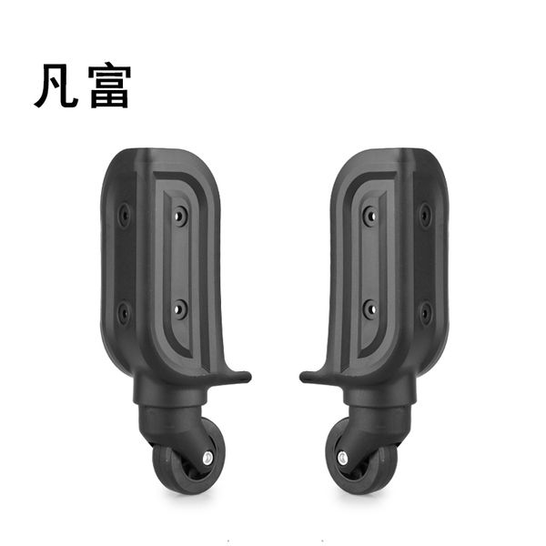 

luggage suitcase universal wheels suitcases equipment repair hand spinner casters replacement accessories wheeled, Black