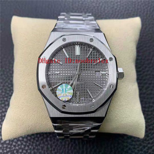 

jf v5 royal oak 15400 часы швейцарские cal.3120 автоподзаводом из нержавеющей стали 904l tapsisserie циферблат сапфировое стекло super water, Slivery;brown