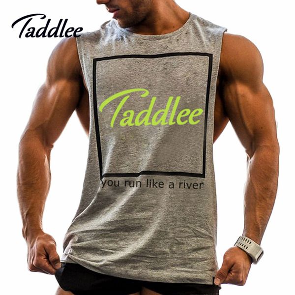 

taddlee brand men stringer tank mens bodybuilding fitness male singlets t shirts sports clothes muscle vest sleeveless tank, Black;blue