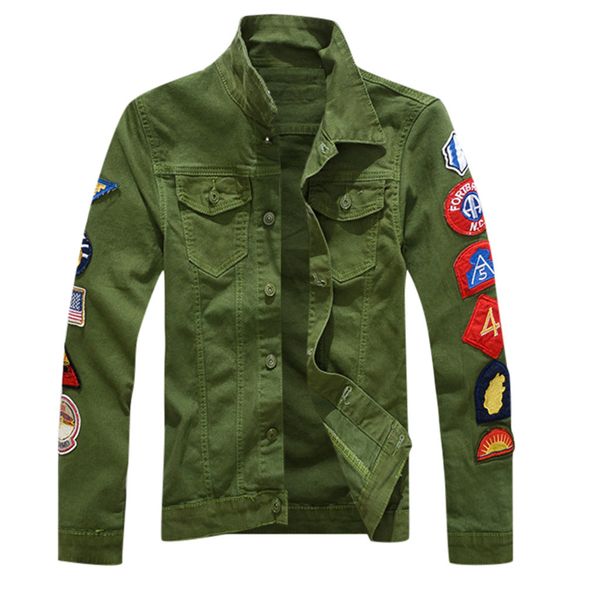

mens jackets spring autumn jacket men turn-down long sleeve front pocket streetwear windbreaker coat plus size, Black;brown