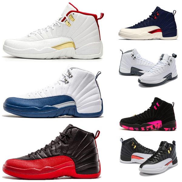 

2019 12 12s men basketball shoes the master winterized wntr cny reverse taxi dark grey mens sneakers trainers athletic shoes