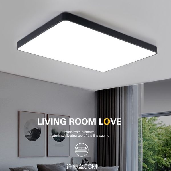 2019 Led Ceiling Lights Modern Lamps Ceiling Living Room Lighting Kitchen Luminaires Square Ultrathin Colored Nordic Simple Bedroom From