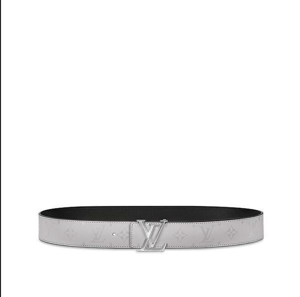 

2019 m0121u pyramide 40 mm double-sided belt men authentic reversible belt new official men belt with box, Black;brown