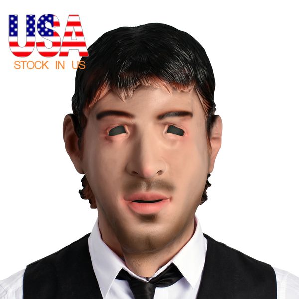 

halloween christmas messi full face overhead latex realistic full face head male head masks human look cosplay party costume for man